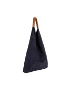 Mirtillo Tasche aus marineblauem Veloursleder - 34x39x8cm
