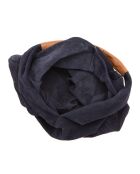 Mirtillo Tasche aus marineblauem Veloursleder - 34x39x8cm