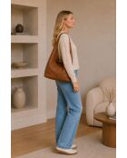 Borsa Tarquinia in pelle - 32x32x16cm