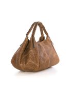 Pitigliano Tasche aus cognacfarbenem Leder - 41x34x30cm
