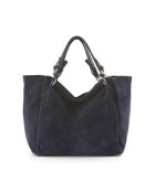 Sac en cuir Gimignano bleu foncé - 45x50x20cm