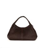 Sac en cuir Pitigliano brun foncé - 41x34x30cm