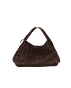 Sac en cuir Pitigliano brun foncé - 41x34x30cm