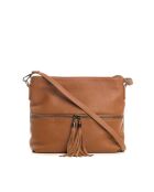 Sac bandoulière en cuir Montepulciano cognac hiver - 36x23x10cm