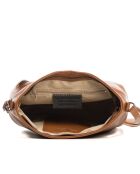 Sac bandoulière en cuir Montepulciano cognac hiver - 36x23x10cm
