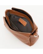 Sac bandoulière en cuir Melfi Cognac - 26x19x9cm