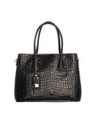 Sac en cuir Allia noir - 40x33x16cm