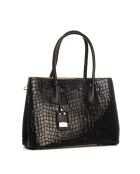 Sac en cuir Allia noir - 40x33x16cm