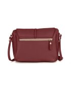 Borsa Monte Avella in pelle rubino - 25x23x7cm
