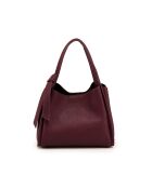 Sac en cuir Ortiano bordeaux - 24x18x14cm