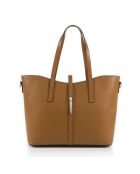 Sac en cuir Parma cognac - 40x27x14cm