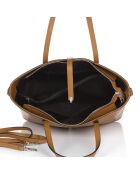Sac en cuir Parma cognac - 40x27x14cm