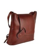 Sac bandoulière long brun - 23x27x10cm