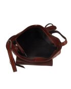 Sac bandoulière long brun - 23x27x10cm