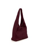 Sac en cuir Tarquinia Bordeaux - 32x32x16cm