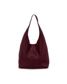 Sac en cuir Tarquinia Bordeaux - 32x32x16cm