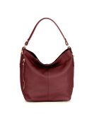 Sac en cuir Carrara rubino - 36x28x12cm