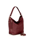 Sac en cuir Carrara rubino - 36x28x12cm