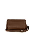 Corno Baitone Bruciato Schultertasche aus Leder - 24x14x10cm