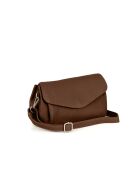 Corno Baitone Bruciato Schultertasche aus Leder - 24x14x10cm