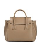 Sac en cuir Pomarance taupe - 40x40x14cm