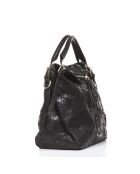 Sac cabas en cuir Cortona noir - 40x36x16cm