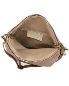 Bolso bandolera de piel Cetona gris antracita - 24x18x4 cm
