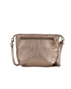 Bolso bandolera de piel Cetona gris antracita - 24x18x4 cm
