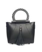 Sac en cuir Garlate noir - 28x21x10cm
