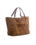 Bruine leren tas van Gimignano - 45x50x20cm