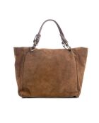 Bruine leren tas van Gimignano - 45x50x20cm