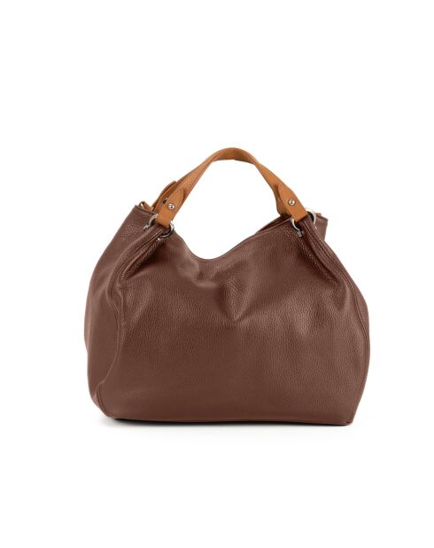 Sac en cuir Sassari Bruciato - 33x28x16cm