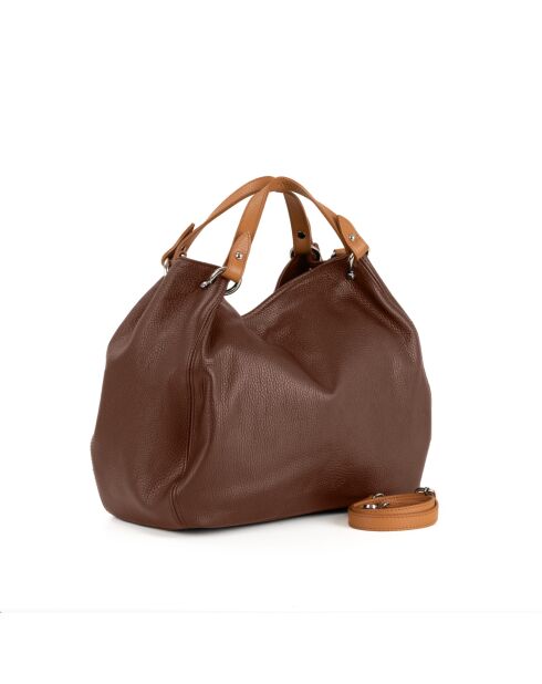 Sac en cuir Sassari Bruciato - 33x28x16cm