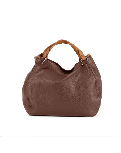 Sac en cuir Sassari Bruciato - 33x28x16cm