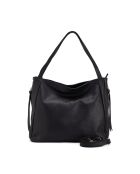 Sac en cuir Fiesole noir - 34x29x15cm