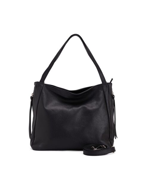 Sac en cuir Fiesole noir - 34x29x15cm