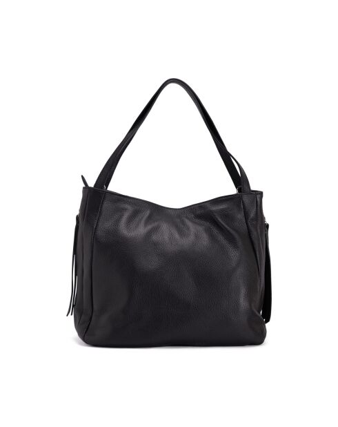 Sac en cuir Fiesole noir - 34x29x15cm
