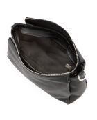 Melfi zwarte leren schoudertas - 26x19x9cm