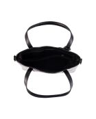 Acco schwarze Ledertasche - 32x22x12cm