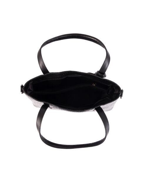 Acco schwarze Ledertasche - 32x22x12cm