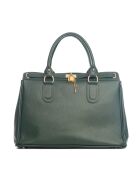 Sac en cuir Nure vert - 36x28x18cm