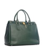 Sac en cuir Nure vert - 36x28x18cm