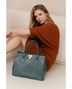 Sac en cuir Nure vert - 36x28x18cm