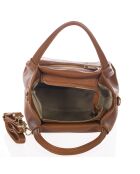 Sac en cuir Taro cognac - 28x25x18cm