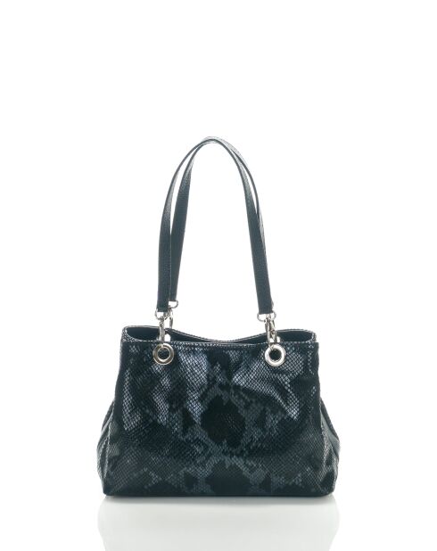 Sac en cuir Sorbo noir - 30x27x12cm