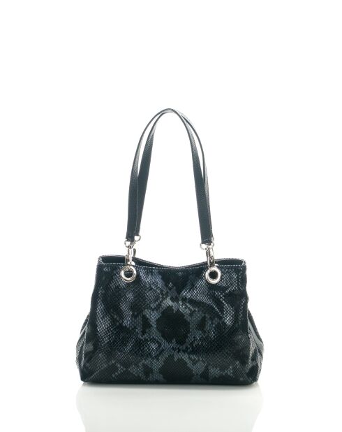 Sac en cuir Sorbo noir - 30x27x12cm