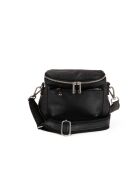 Favara zwarte leren schoudertas - 24x19x7cm