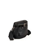 Favara zwarte leren schoudertas - 24x19x7cm