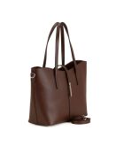 Sac en cuir Montecarlo brun - 36x27x14cm