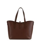 Sac en cuir Montecarlo brun - 36x27x14cm